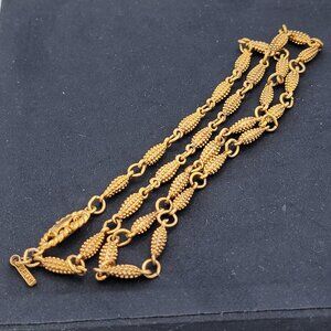 Vintage Goldtone D'ORLAN Embossed Link Necklace